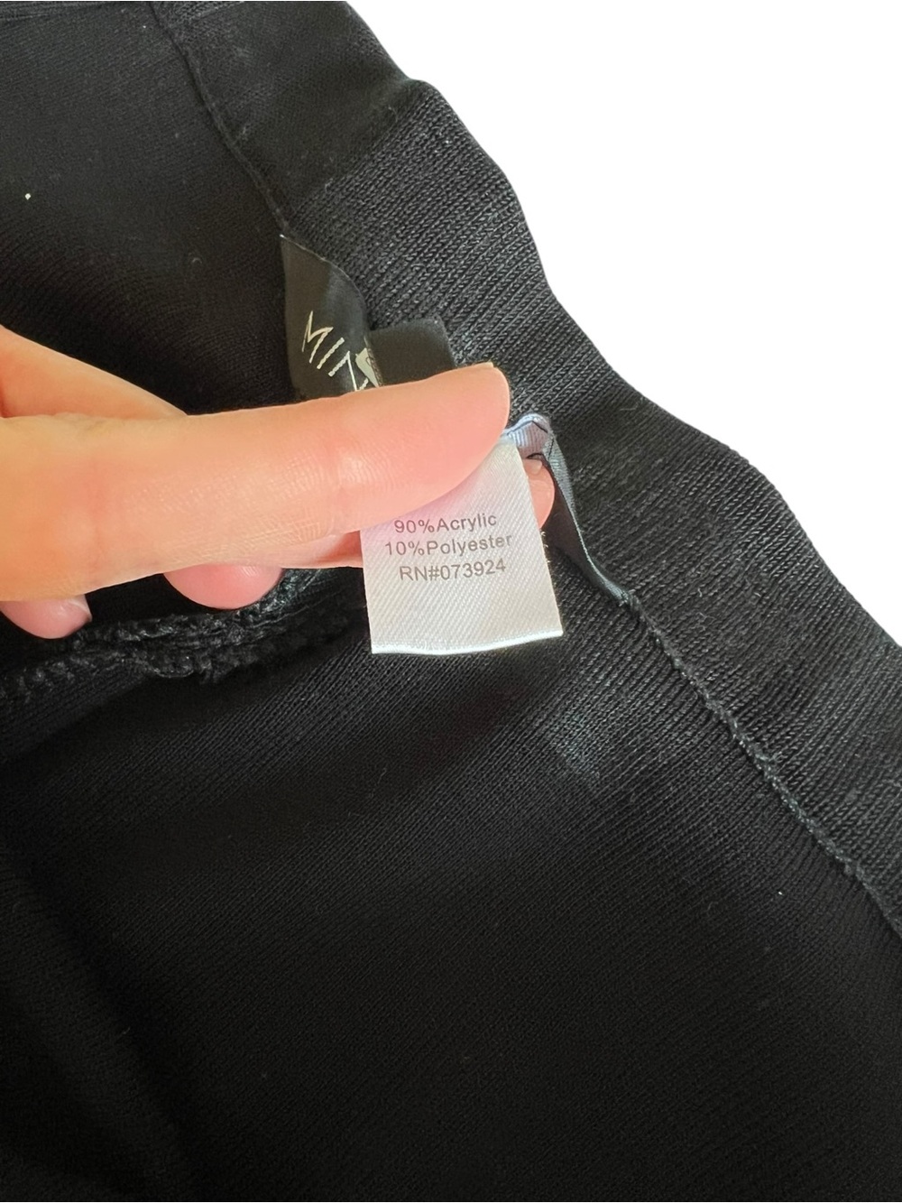 Ming Wang Black Knit Wide Leg Pants Women’s Large - Picture 9 of 9